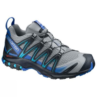 Zapatillas Running Salomon XA Pro 3D Hombre Azules / Gris Claro / Negras - Chile CBA180729